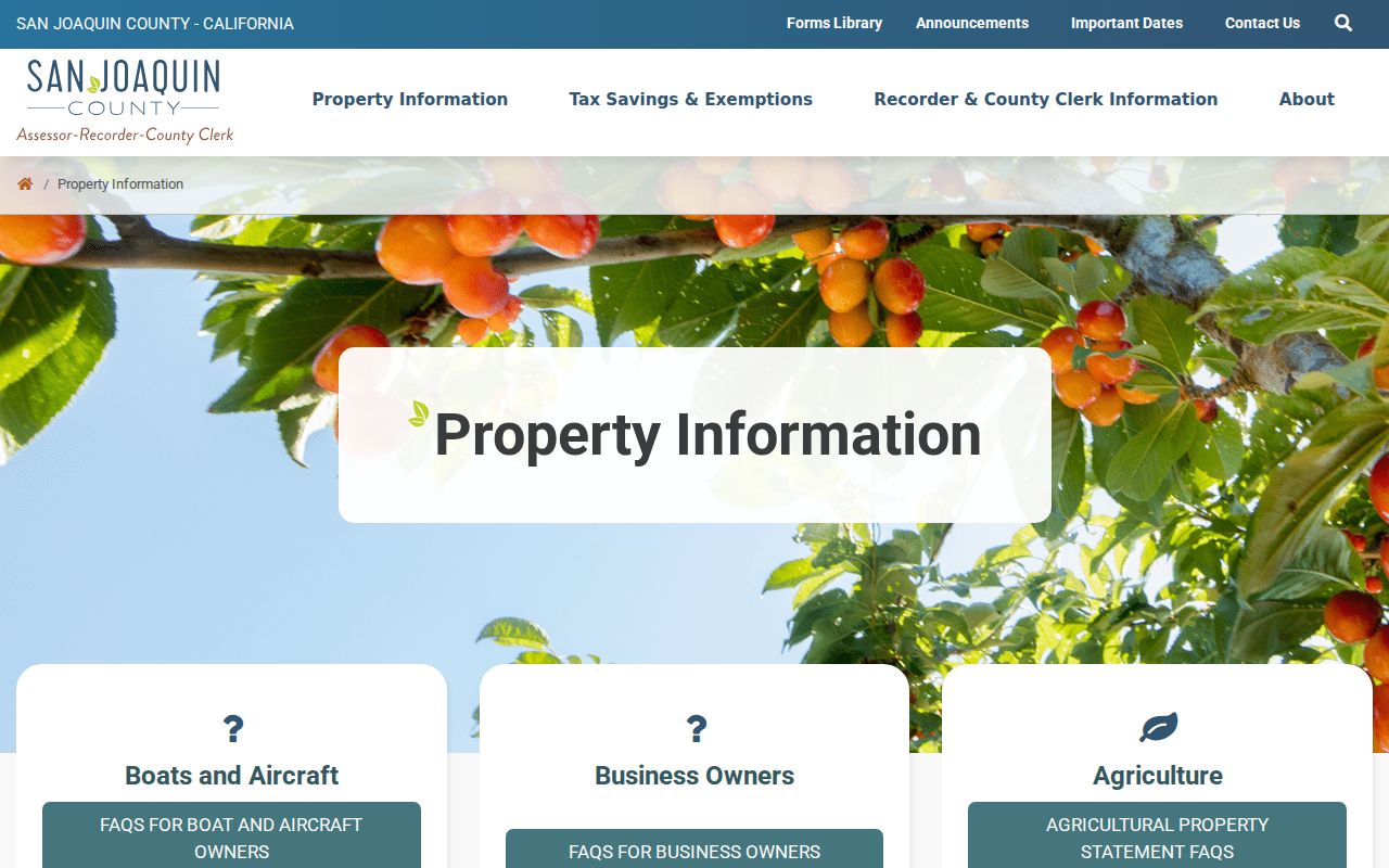 Manteca street directory county property information search