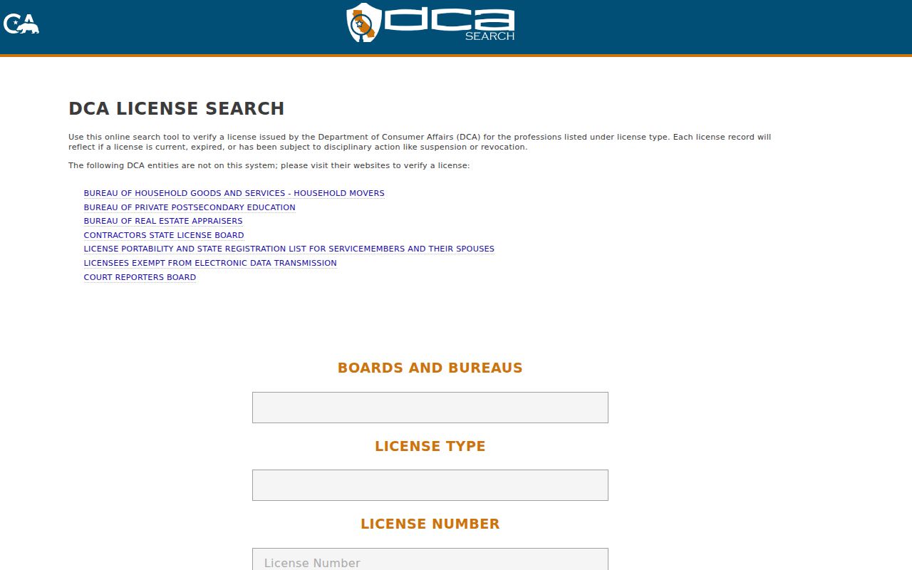 Manteca street directory professional license search