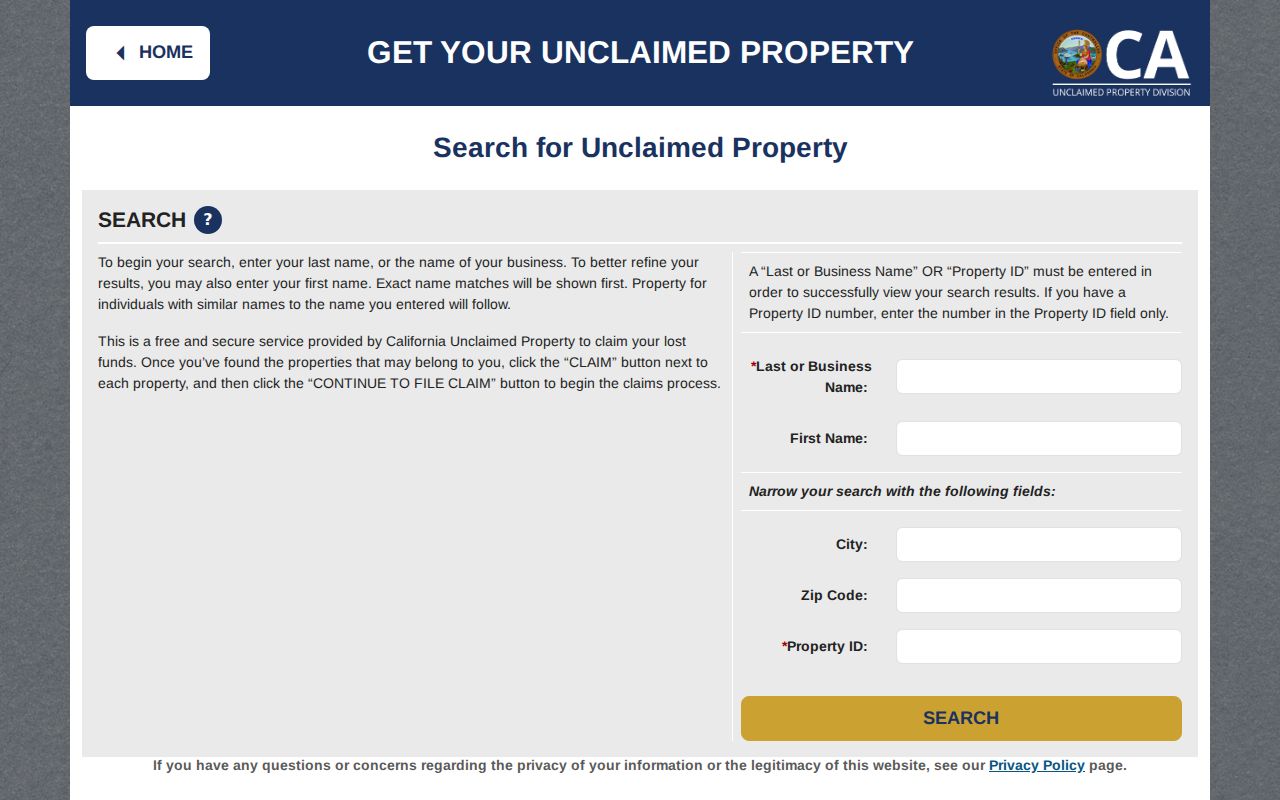 Manteca previous residents unclaimed property search