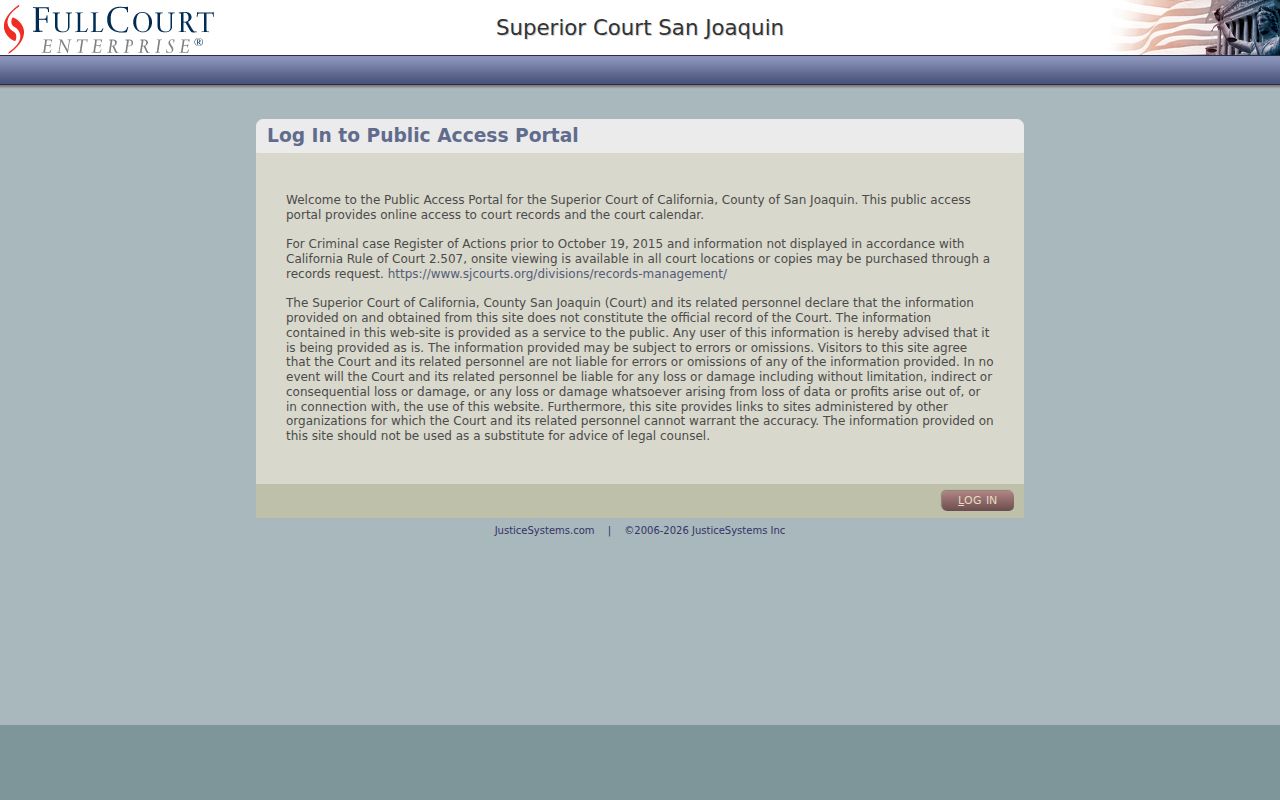 Manteca resident lookup San Joaquin case number portal